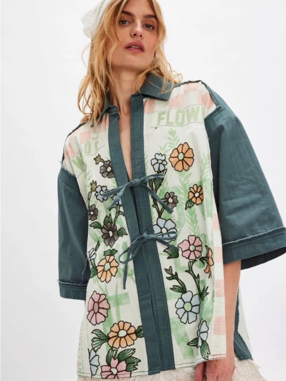 Free People We The Free Pressed In Flowers Kimono